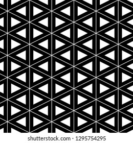 Triangles ornament.Triangular shapes wallpaper. Geometric backdrop.Seamless pattern. Figures background. Polygons motif. Digital paper, textile print, web design, abstract. Vector