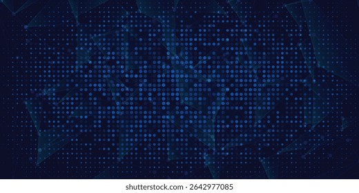 Triangles with Particles Background vector