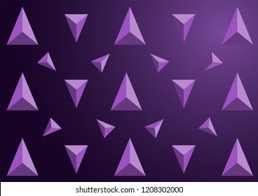 Triangles pattern concept violet color abstract background 
