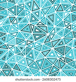Triangles pattern geometric design. Multiple repeated inner triangles. Medium shape size. Mono tone colored style. Seamless pattern. Vibrant vector tiles. Trending vector illustration.