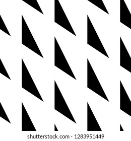 Triangles pattern. Geometric figures background. Triangular shapes wallpaper. Polygons ornament. Digital paper, textile print, abstract. Geometrical backdrop. Seamless vector.