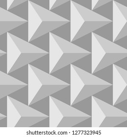 Triangles pattern. Geometrical backdrop. Polygons ornament. Geometric background. Triangular shapes wallpaper. Digital paper, textile print, abstract. Seamless vector.