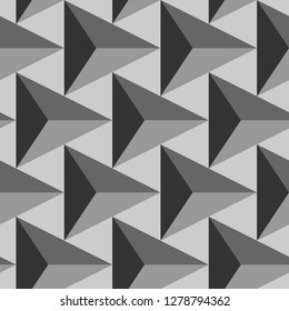Triangles pattern. Geometrical backdrop. Polygons ornament. Geometric background. Triangular shapes wallpaper. Digital paper, textile print, abstract. Seamless vector