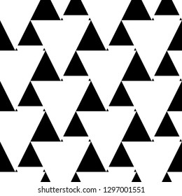 Triangles pattern. Geometrical figures wallpaper. Geometric background. Triangular shapes backdrop. Polygons motif. Digital paper, abstract. Seamless ornament.