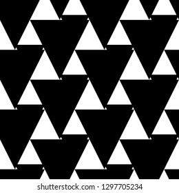 Triangles pattern. Geometrical figures wallpaper. Geometric background. Triangular shapes backdrop. Polygons motif. Digital paper, abstract. Seamless ornament