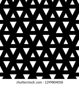 Triangles pattern. Geometrical figures wallpaper. Geometric background. Triangular shapes backdrop. Polygons motif. Digital paper, abstract. Seamless ornament.