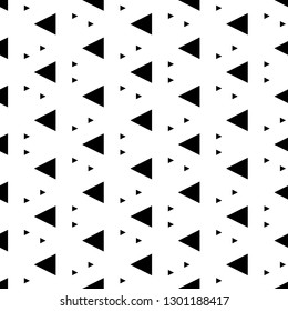 Triangles pattern. Geometrical figures wallpaper. Triangular shapes backdrop. Geometric background. Digital paper, textile print, abstract. Seamless ornament