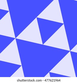 Triangles pattern. Picture for clothes, shirts. Example of a tie, of a kerchief. Blue triangles.