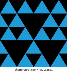 Triangles pattern. Picture for clothes, shirts. Example of a tie, of a kerchief