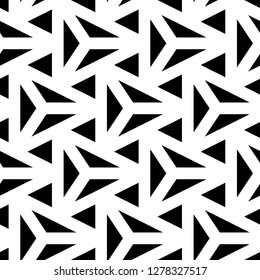 Triangles pattern. Polygons ornament. Geometrical backdrop. Triangular shapes wallpaper. Geometric figures background. Digital paper, textile print, abstract. Seamless vector