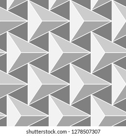 Triangles pattern. Polygons ornament. Geometrical backdrop. Triangular shapes wallpaper. Geometric background. Digital paper, textile print, abstract. Seamless vector.