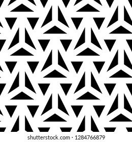 Triangles pattern. Polygons ornament. Geometrical backdrop. Triangular shapes wallpaper. Digital paper, textile print, abstract. Geometric figures background. Seamless vector
