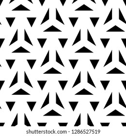 Triangles pattern. Polygons ornament. Geometrical backdrop. Digital paper, textile print, abstract. Geometric figures background. Triangular shapes wallpaper.Seamless vector