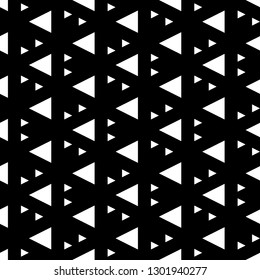 Triangles pattern. Triangular shapes backdrop. Geometrical figures wallpaper. Geometric background. Digital paper, textile print, abstract. Seamless ornament.