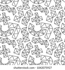 triangles pattern vector illustration grey lines