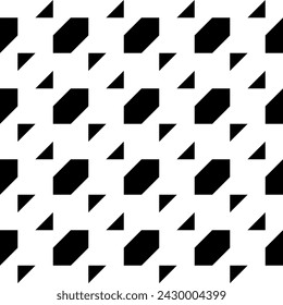 Triangles, pickets ornament. Seamless pattern. Folk wallpaper. Shapes backdrop. Embroidery background. Tribal motif. Ethnic ornate. Digital paper, textile print, web design, abstract. Vector artwork