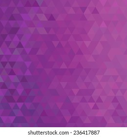 Triangles poligonal background in mauve tones. Vector illustration.