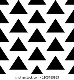 Triangles. Pyramid backdrop. Arrowheads background. Geometrical figures. Arrows motif. Polygons wallpaper. Ethnic illustration. Digital paper, textile print, web art. Seamless vector abstract pattern.