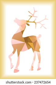 triangles reindeer silhouette
