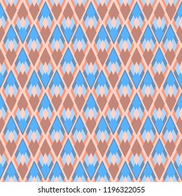 triangles and rhombuses light blue