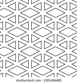 Triangles, rhombuses ornament. Geometric background. Polygons motif. Digital paper, textile print, abstract. Geometrical backdrop.Triangular, quadrangular shapes wallpaper. Seamless pattern