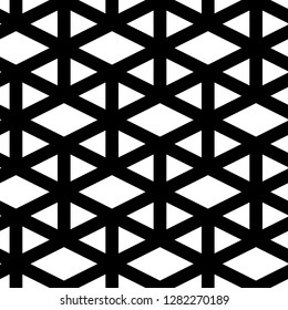 Triangles, rhombuses ornament. Geometrical backdrop. Quadrangular, triangular shapes wallpaper. Geometric background. Polygons motif. Digital paper, textile print, abstract. Seamless pattern.