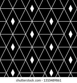 Triangles, rhombuses ornament.Geometric background. Polygons motif.Seamless pattern. Geometrical backdrop. Digital paper, textile print, abstract. Triangular, quadrangular shapes wallpaper