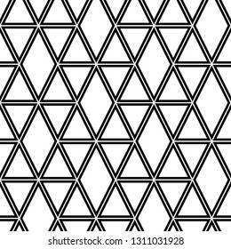 Triangles, rhombuses ornament.Geometric background. Polygons motif.Seamless pattern. Triangular, quadrangular shapes wallpaper. Digital paper, textile print, abstract.Geometrical backdrop