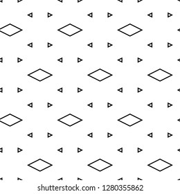 Triangles, rhombuses ornament.Polygons motif. Digital paper, textile print, abstract .Geometrical backdrop. Triangular, quadrangular shapes wallpaper. Geometric background. Seamless pattern