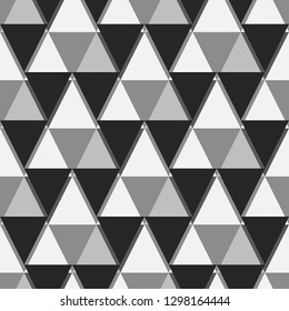 Triangles, rhombuses, parallelograms, trapeziums pattern. Geometrical figures wallpaper. Geometric background. Shapes backdrop. Digital paper, abstract. Seamless ornament