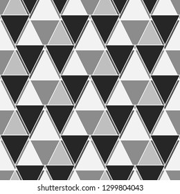 Triangles, rhombuses, parallelograms, trapeziums pattern. Geometrical figures wallpaper. Geometric background. Shapes backdrop. Digital paper, abstract. Seamless ornament