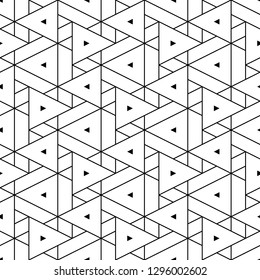 Triangles, rhombuses, parallelograms, trapeziums pattern.Geometric background. Shapes backdrop. Geometrical figures wallpaper. Polygons motif. Digital paper, abstract. Seamless ornament.