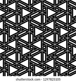 Triangles, rhombuses, parallelograms, trapeziums pattern.Geometric background. Shapes backdrop. Geometrical figures wallpaper. Polygons motif. Digital paper, abstract. Seamless ornament