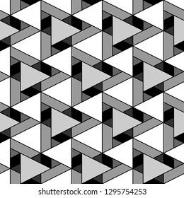 Triangles, rhombuses, parallelograms, trapeziums pattern.Polygons motif. Geometrical figures wallpaper. Geometric background. Shapes backdrop. Digital paper, abstract. Seamless ornament