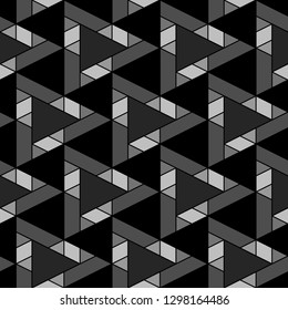 Triangles, rhombuses, parallelograms, trapeziums pattern.Polygons motif. Geometrical figures wallpaper. Shapes backdrop. Geometric background. Digital paper, abstract. Seamless ornament