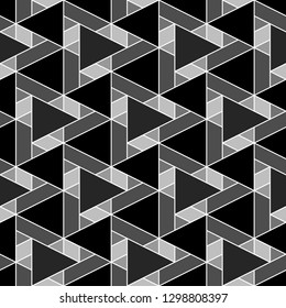 Triangles, rhombuses, parallelograms, trapeziums pattern.Polygons motif. Geometrical figures wallpaper. Geometric background. Shapes backdrop. Digital paper, abstract. Seamless ornament.