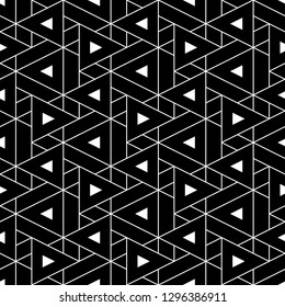 Triangles, rhombuses, parallelograms, trapeziums pattern.Shapes backdrop. Geometrical figures wallpaper. Polygons motif. Geometric background. Digital paper, abstract. Seamless ornament
