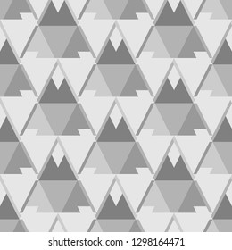 Triangles, rhombuses, parallelograms, trapeziums, polygons pattern. Geometrical figures wallpaper. Geometric background. Shapes backdrop. Digital paper, abstract. Seamless ornament.
