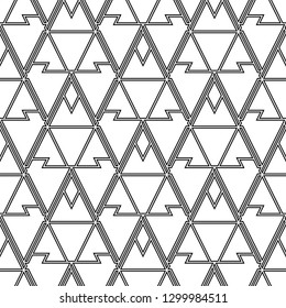 Triangles, rhombuses, parallelograms, trapeziums, polygons pattern.Seamless ornament. Digital paper, abstract. Geometrical figures wallpaper. Shapes backdrop. Geometric background.