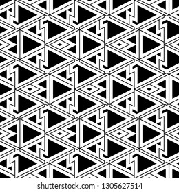 Triangles, rhombuses, parallelograms, trapeziums, polygons pattern. Seamless ornament. Geometrical figures wallpaper. Geometric background. Shapes backdrop. Digital paper, abstract.