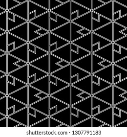 Triangles, rhombuses, polygons pattern. Geometric background. Digital paper, abstract.Seamless ornament. Simple shapes backdrop. Geometrical figures wallpaper.