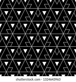 Triangles, rhombuses, polygons pattern. Geometrical figures wallpaper.Digital paper, abstract. Simple shapes backdrop.Geometric background. Seamless ornament