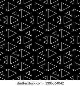 Triangles, rhombuses, trapeziums, polygons pattern. Seamless ornament. Geometrical figures wallpaper.Shapes backdrop. Geometric background. Digital paper, abstract.