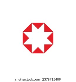 Triángulos, símbolo geométrico de cinta, simple logotipo vectorial