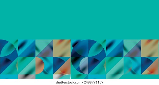 Triángulos, triángulos redondos y círculos techno arte. Ilustración vectorial Para Fondo de pantalla, Anuncio, Fondo, Tarjeta, Ilustración de libro, página de destino