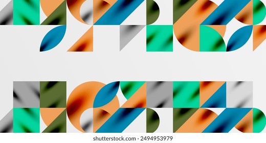 Triángulos, triángulos redondos y círculos techno arte. Ilustración vectorial Para Fondo de pantalla, Anuncio, Fondo, Tarjeta, Ilustración de libro, página de destino