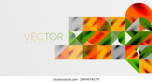 Triangles, round triangles and circles techno art. Vector Illustration For Wallpaper, Banner, Background, Card, Book Illustration, landing page