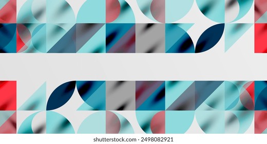 Triángulos, triángulos redondos y círculos techno art. Ilustración vectorial para el Fondo de pantalla, Anuncio, fondo, tarjeta, ilustración del libro, landing page