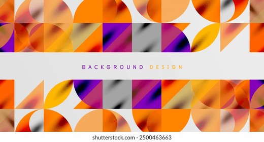 Triángulos, triángulos redondos y círculos techno art. Ilustración vectorial para el Fondo de pantalla, Anuncio, fondo, tarjeta, ilustración del libro, landing page