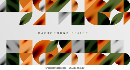 Triángulos, triángulos redondos y círculos techno art. Ilustración vectorial para el Fondo de pantalla, Anuncio, fondo, tarjeta, ilustración del libro, landing page